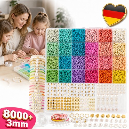 Perlen auffädeln bastelset - perlen,