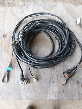 Bundeswehr Funk + Koaxialkabel  - SEM 25/35 - 2 x 12 poliger Anschluss ca 6 m