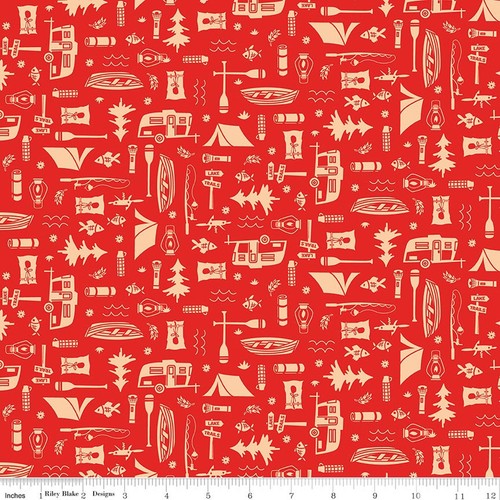Let camp red happy - let's,