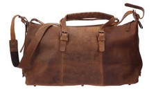 Reisetasche Sporttasche Saunatasche Leder braun Harold's Damentasche Crossbody