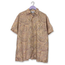 Vintage Hemd 100% Seide Rosa