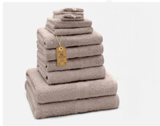 Frottier-4X Handtücher, 2X Duschtücher, 2X Gästetücher,2X Waschhandschuhe, Sand