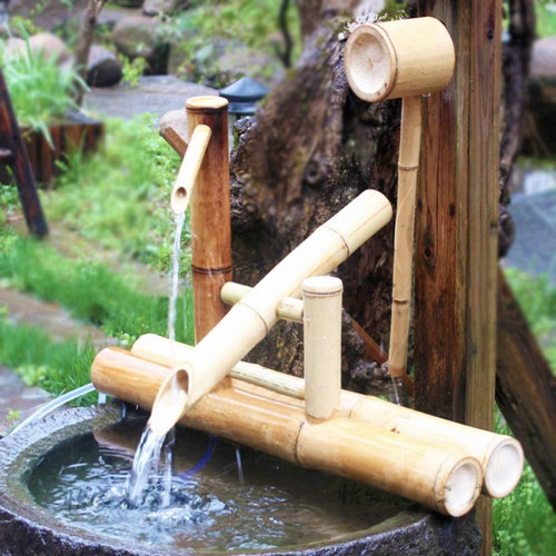 Bambus wasserspiel mit - bambus-wasserspiel,