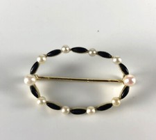 zierliche Brosche- 585er Gold
