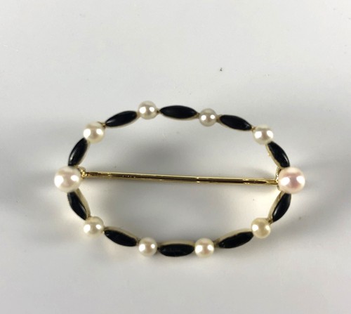 Zierliche brosche 585er gold - brosche-,