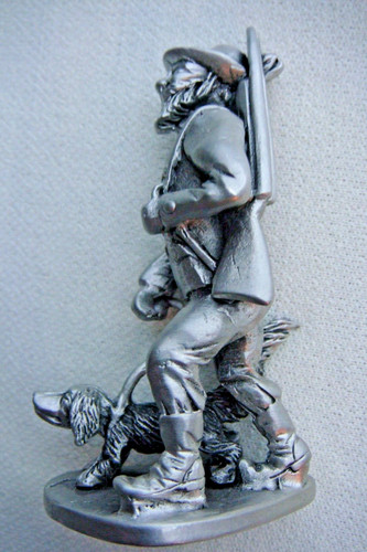 Hohe zinnfigur jäger - ca., 7