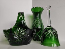 Glocke Korb Vase Bleikristall