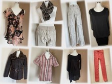 Damen Bekleidungspaket * Größe 38/40 * 8 Teile (Lederjacke, Hose, Bluse, Shirt)