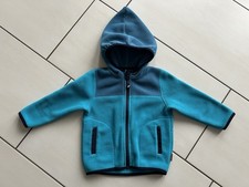 JAKO-O Polar-Fleece-Jacke Gr.80/86 mit Zwergenkapuze Blautöne Gebraucht