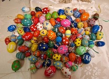 Über 100 Holzostereier Ostereier DDR Ostalgie Vintage Retro Konvolut Shabby Rar