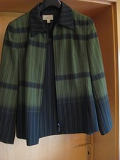 SHE - Damen Kostüm, Gr. 36 schwarz mit lindgrünen Streifen