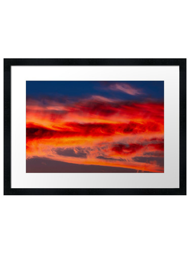 Sky fire gerahmtes wandbild - sky,
