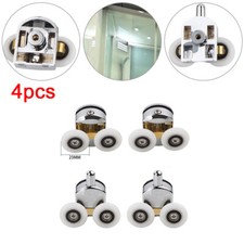 4 Stück Duschtür Duschkabinenrollen Rolle für Duschkabinen Glastürrolle 23mm Neu