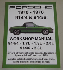 Werkstatthandbuch Reparaturanleitung Porsche 914 (914/4 + 914/6), Bj. 1970-1976