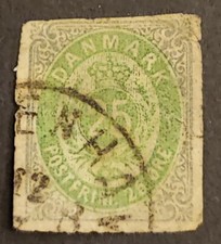 BRIEFMARKE DÄNEMARK 1875 25