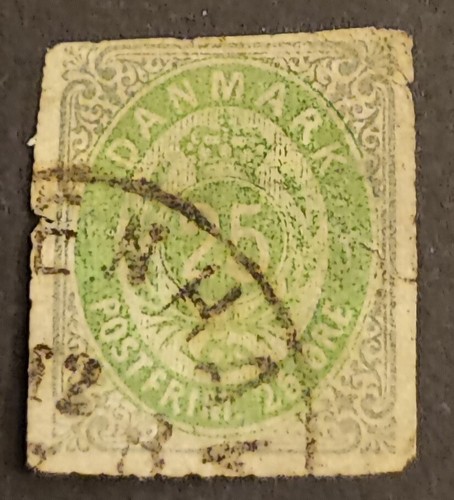 Briefmarke dänemark 1875 - dÄnemark, 25