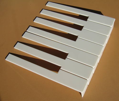 Klaviertastenplatten mit
