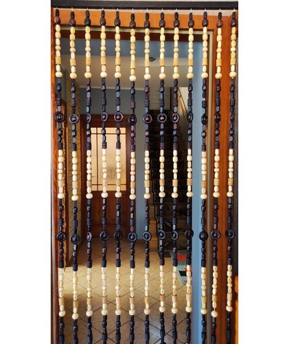 Holzperlen türvorhang 90x200 - türvorhang,