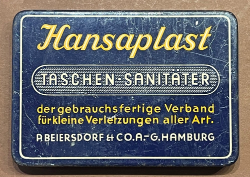 Alte blechdose hansaplast - blechdose,