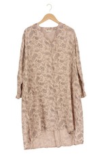 MASAI Blusenkleid Damen Gr. 38/M Beige Paisley Bohemian Viskose