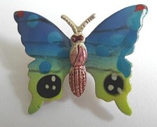 Modeschmuck Kinderschmuck Schmetterling bunt Anstecker