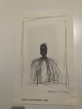 ALBERTO GIACOMETTI Originales Plakat Galerie Claude Bernard Paris 1967