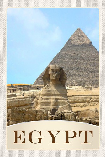 Blechschild 18x12 ägypten - blechschild,