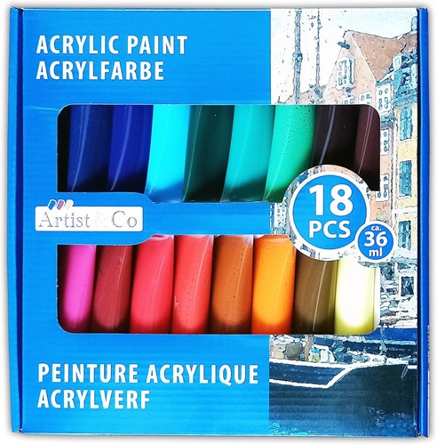 Tuben acrylfarbe set 36ml - acrylfarbe,