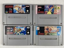 Snes Super Nintendo Spiele Sammlung Pinochio Schlümpfe Die Schöne und das Biest