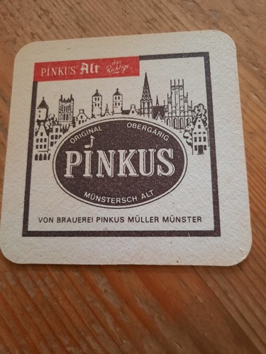 Bierdeckel pinkus müller - bierdeckel,