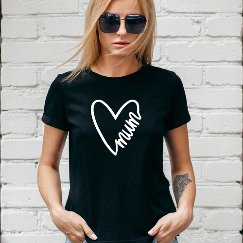 Mama herz design shirt - mama,