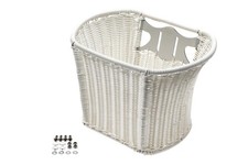 Fahrrad Korb Rattan Look vorn