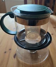 Tee Bodum Glas Stövchen Kanne Filter grün