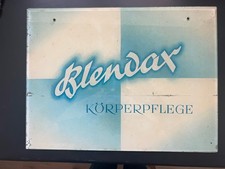 Blendax Hinterglas-Werbeschild, sehr selten-40x30 guter Zustand mit 2 Bohrungen