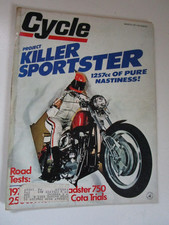 247cc Montesa Cota Trials, Norton 750 Commando, Cycle Magazine von 1971