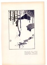 1897 Print Cottage in Wood  James Cadenhead THE EVERGREEN Arts&Crafts Sécession