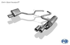 Fox Duplex Sportauspuff Mercedes SL R230 ab 2006 2x80mm rund eingerollt gerade