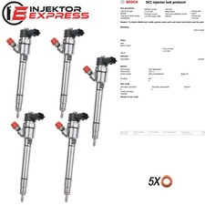 5x 0445110251 Einspritzdüse Injektor Volvo C30 C70 S40 S80 30750283 30637375