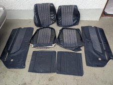 MERCEDES BENZ W107 Sitzbezüge + Türbezüge - blau kariert vorne links rechts