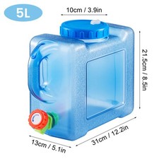 5L Wasserkanister Wasser Kanister Mit Hahn Trinkwasserkanister Camping Zubehör