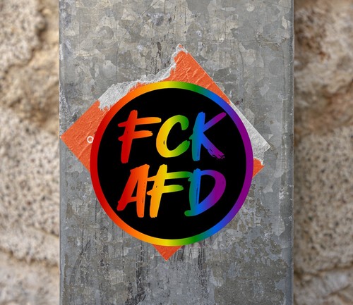 50x fck afd aufkleber sticker - aufkleber,