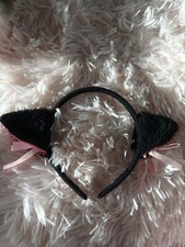 Haarreifen Katzen Ohren Haarreif Fasching Karneval Party Katze Kostüm - wählbar