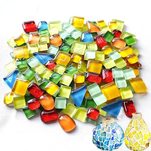 200g glittery glass - 200g, mosaic