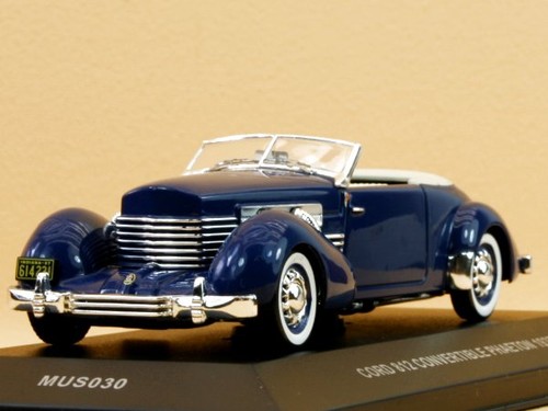 Cord 812 phaeton 1937 blue - cord,