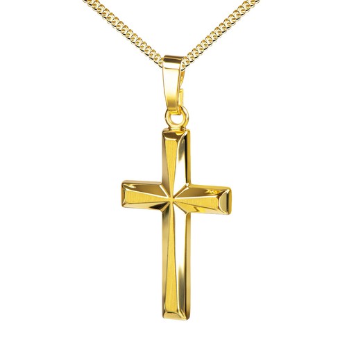 Kreuz anhänger goldkreuz 925 - goldkreuz,
