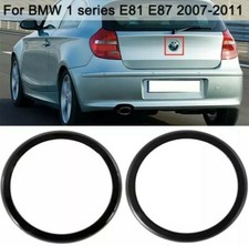 BMW 1er e81 e87 Kofferraum Ring schwarz Tuning Emblem Blende Heckklappe