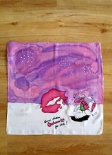 Seidentuch Handarbeit Seidenmalerei "Einen dicken Schmatz für Dich!"  45x45 cm