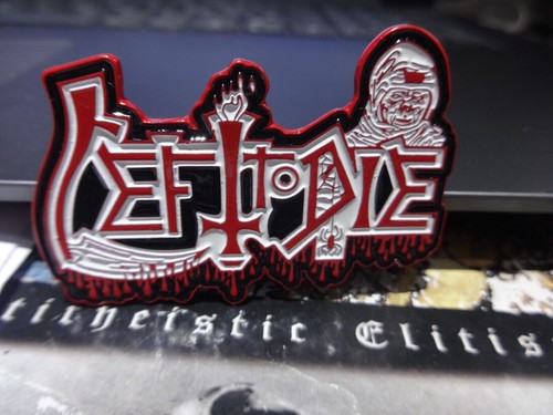 Left die metal pin badge - left,