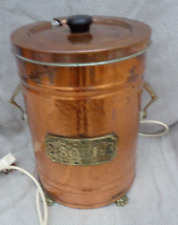 Vintage dekorativer Kupfer/Messing Suppenterrine Stövchen funktionsfähig