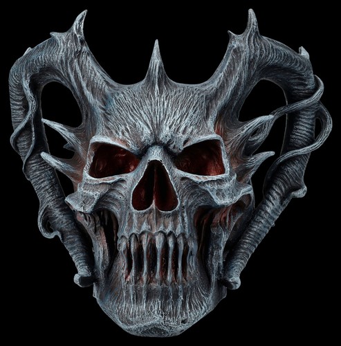 Totenkopf mit hörnern death - totenkopf,